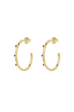 Anna & Nina medium stage light earring gold