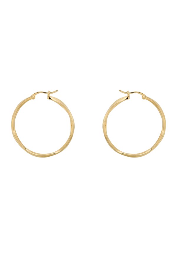 Anna & Nina Dazzling Hoop Earrings Gold