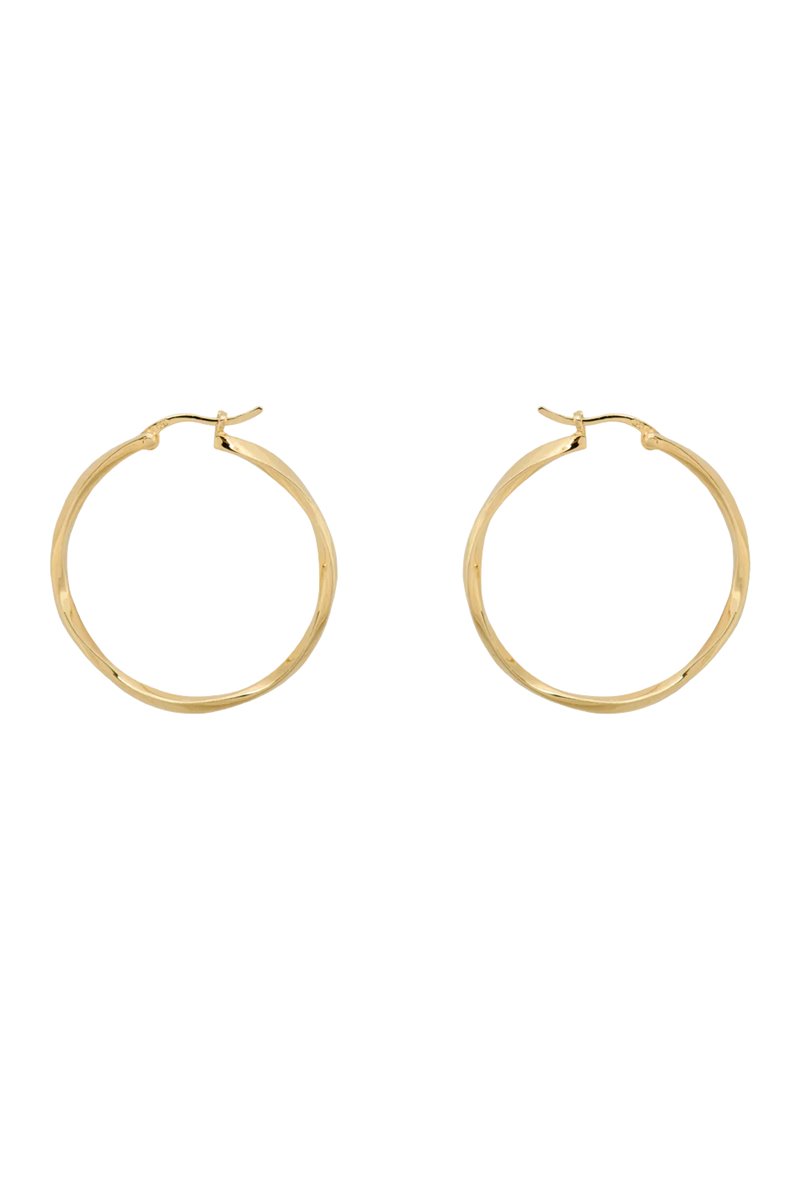 Anna & Nina dazzling hoop earrings gold