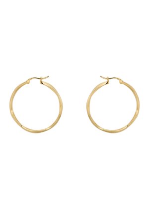 Anna & Nina dazzling hoop earrings gold