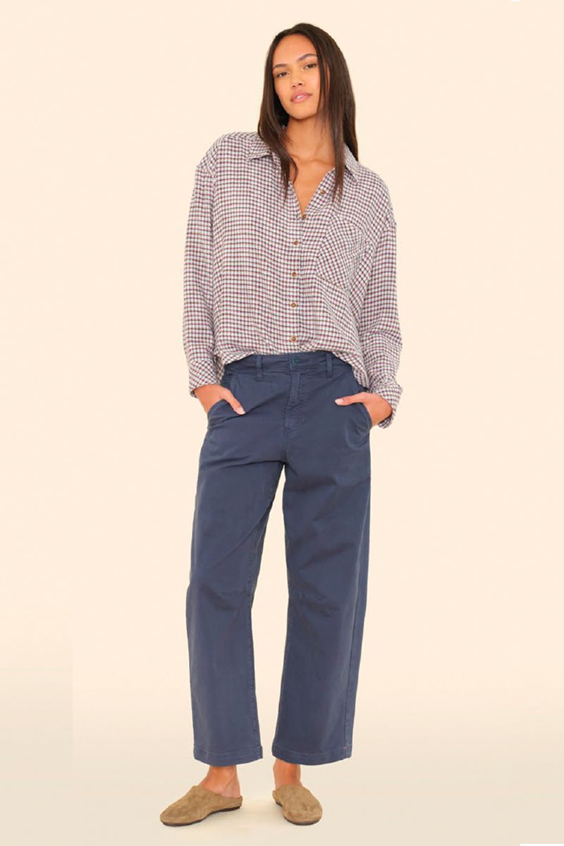 Xirena  jordy shirt - baby blue check  