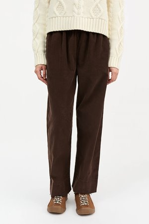 Skall Studio jasmine trouser - dark brown cord