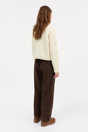 Skall Studio jasmine trouser - dark brown cord side