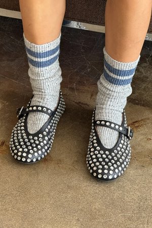 Le Bon Shoppe snow sock varsity grey/blue back