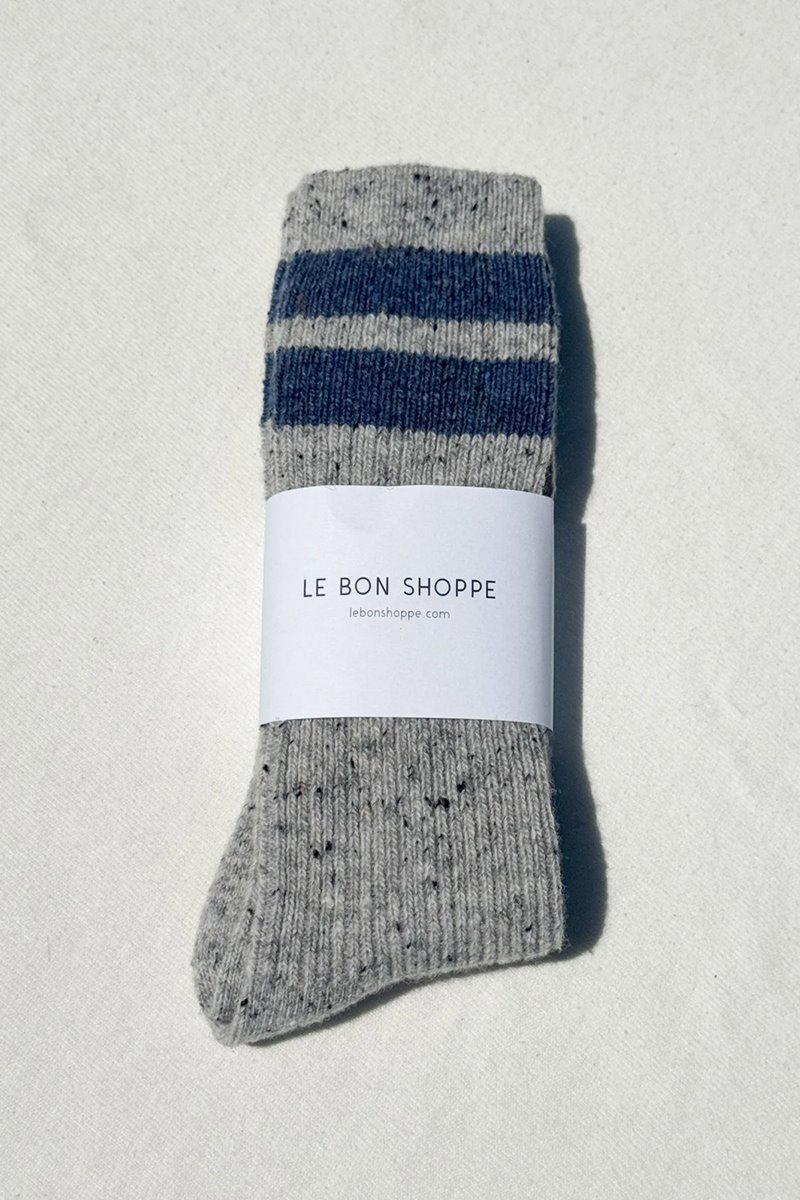Le Bon Shoppe snow sock varsity grey/blue detail
