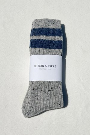 Le Bon Shoppe snow sock varsity grey/blue detail