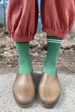Le Bon Shoppe boyfriend sock moss back