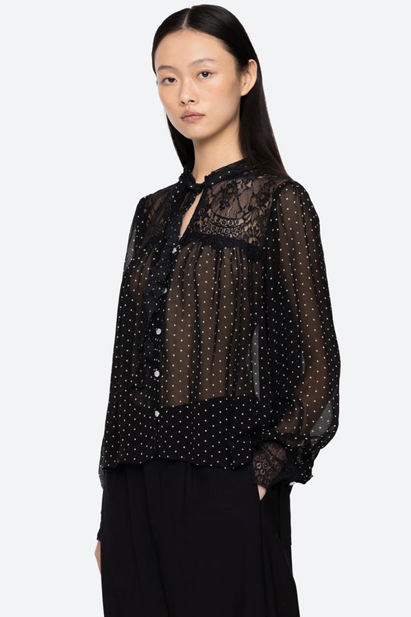 Sea NY Melody Polka Dot Top 