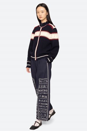 Sea NY hester zip front cardigan