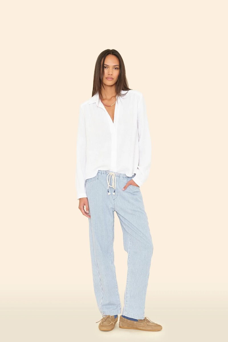 Xirena  baxter pant blue stripe