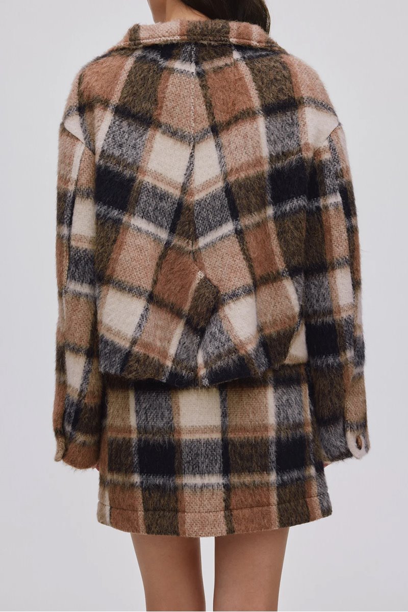 Rabens Saloner ehsan jacket jumbo check side