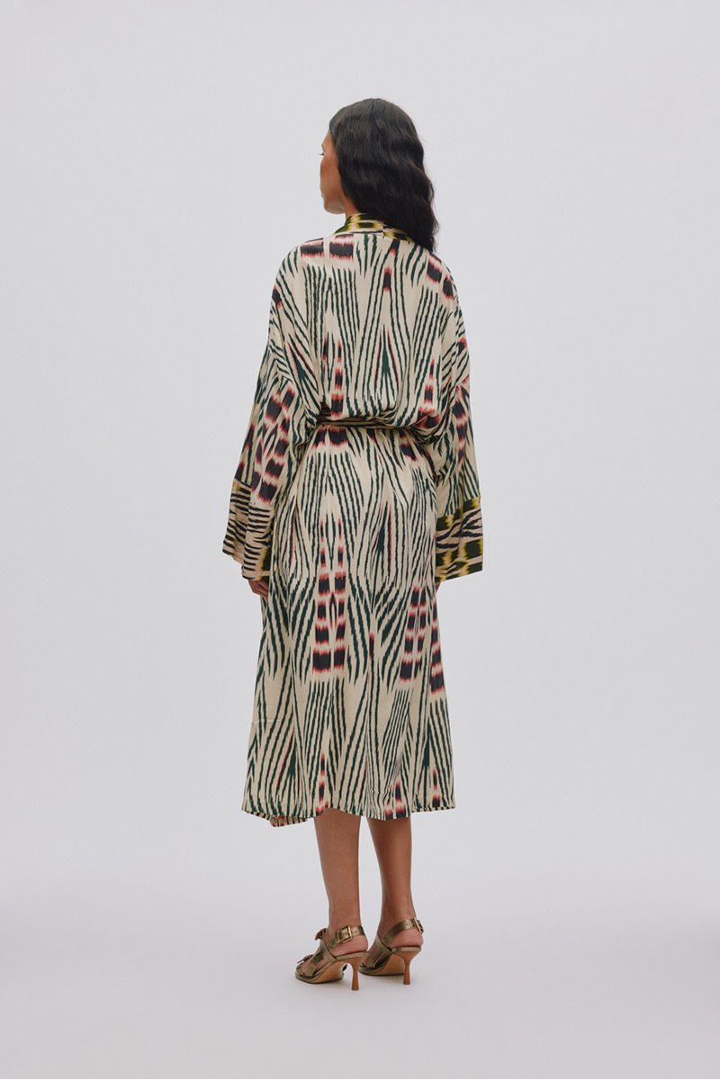 Rabens Saloner sunita robe dress side