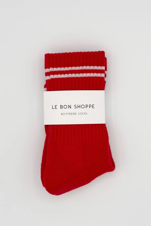 Le Bon Shoppe boyfriend sock red