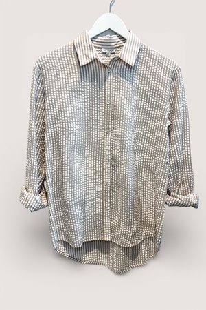 Kj's Laundry jamie shirt mocha stripe