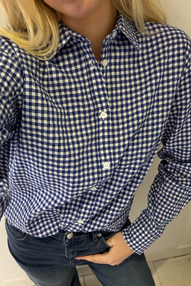Kj's Laundry jamie shirt blue gingham back