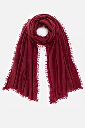 Mouleta  double felted cashmere scarf zinfandel