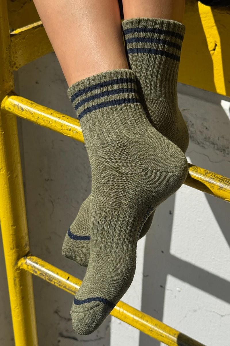 Le Bon Shoppe girlfriend sock sage back