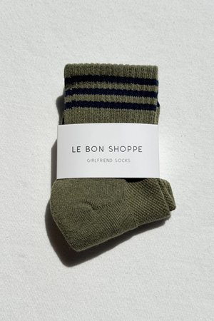 Le Bon Shoppe girlfriend sock sage side