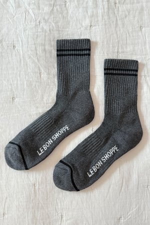 Le Bon Shoppe boyfriend sock charcoal