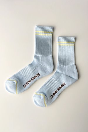 Le Bon Shoppe boyfriend sock pastel sky