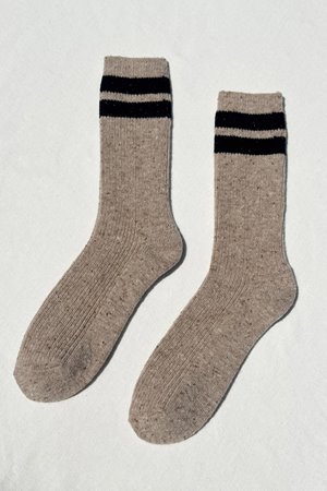 Le Bon Shoppe snow sock varsity beige/black