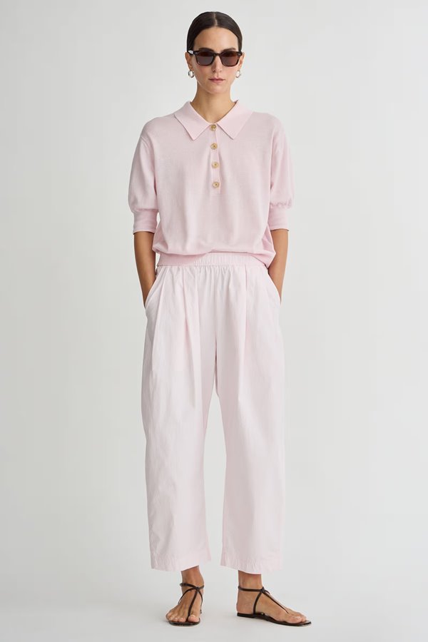 Apiece Apart Spa Pleat Pant Rosewater