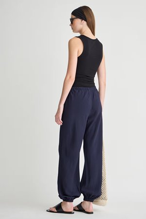 Apiece Apart flora ballon pant midnight side