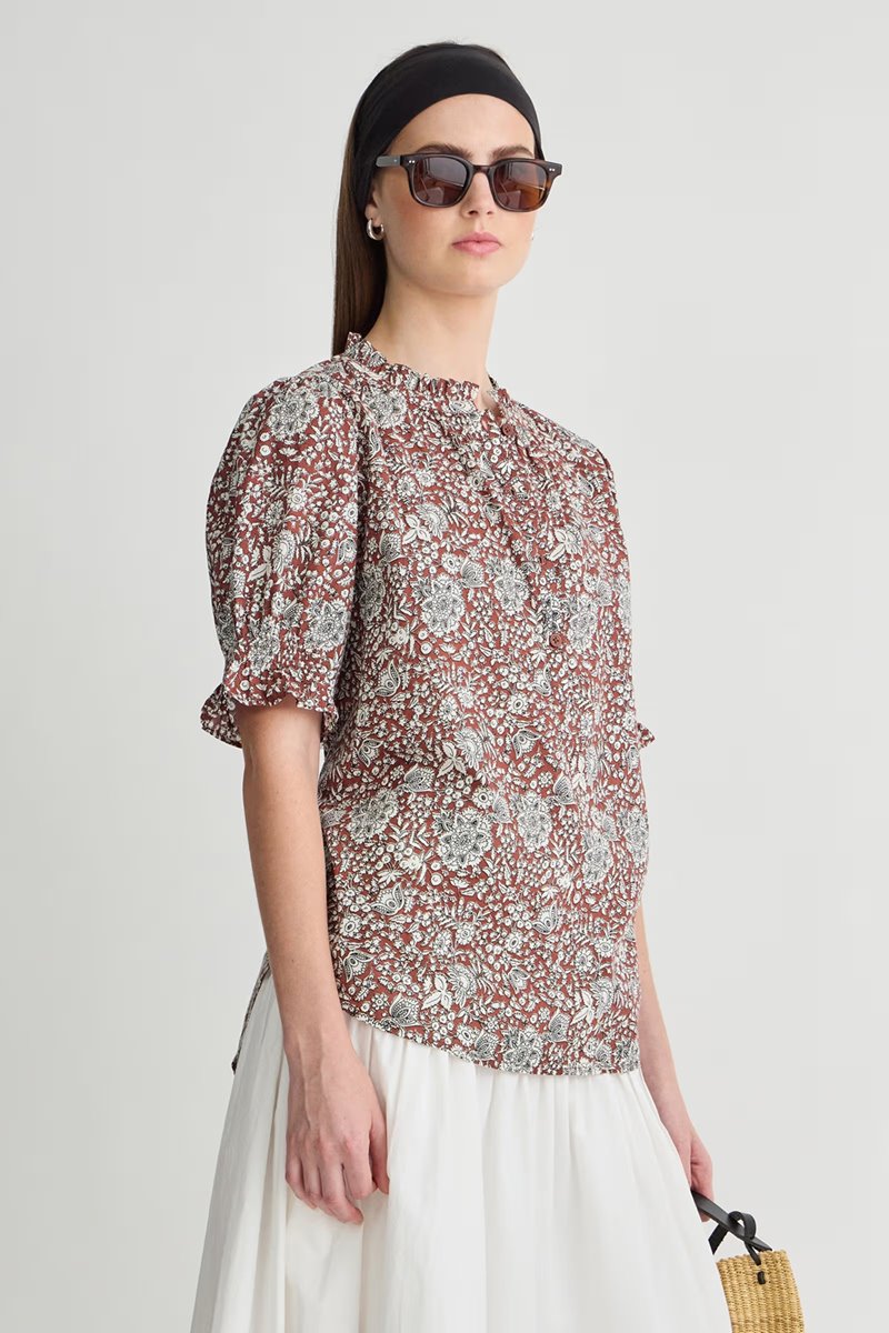 Apiece Apart los altos top clayfloral back