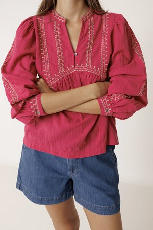 Indi & Cold  embroiderd shirt fresca