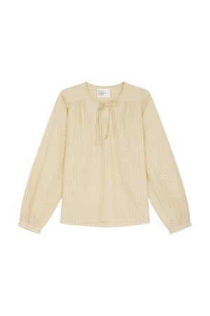 Leon & Harper cem stripe blouse yellow