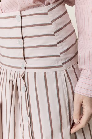 Leon & Harper joyau stripe skirt powder back