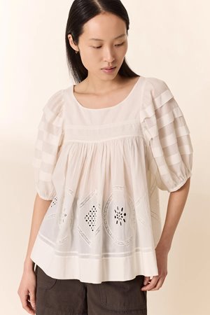 Leon & Harper cindi top white