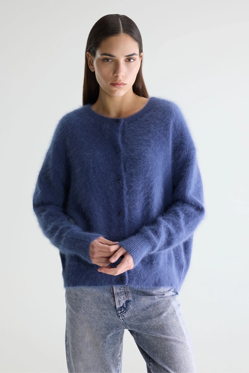 Bellerose dathan knit cardigan storm