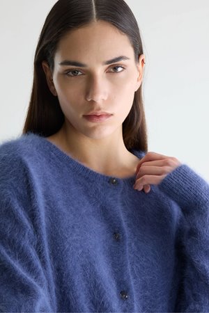 Bellerose dathan knit cardigan storm side