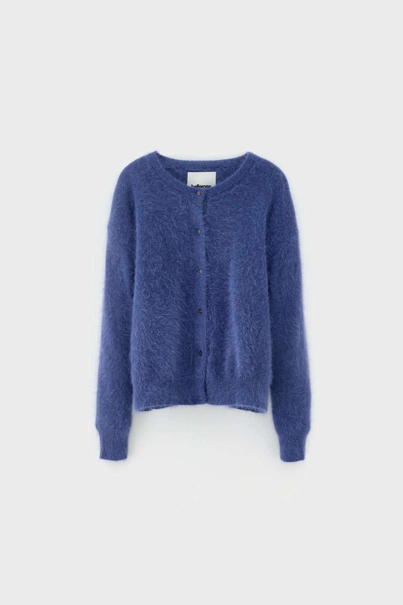 Bellerose dathan knit cardigan storm detail