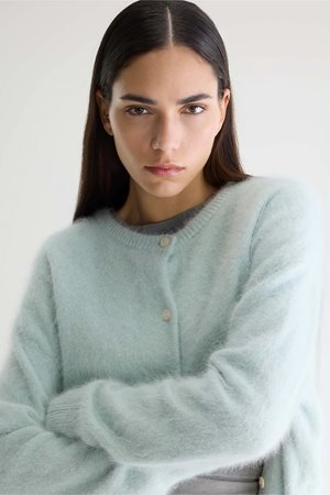 Bellerose dathan knit cardigan ice side