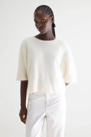 Bellerose dime short sleeve knit ecru