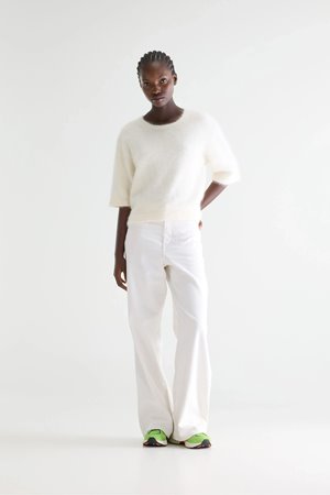 Bellerose dime short sleeve knit ecru back