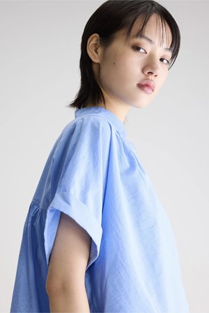 Bellerose pear short sleeve blue detail