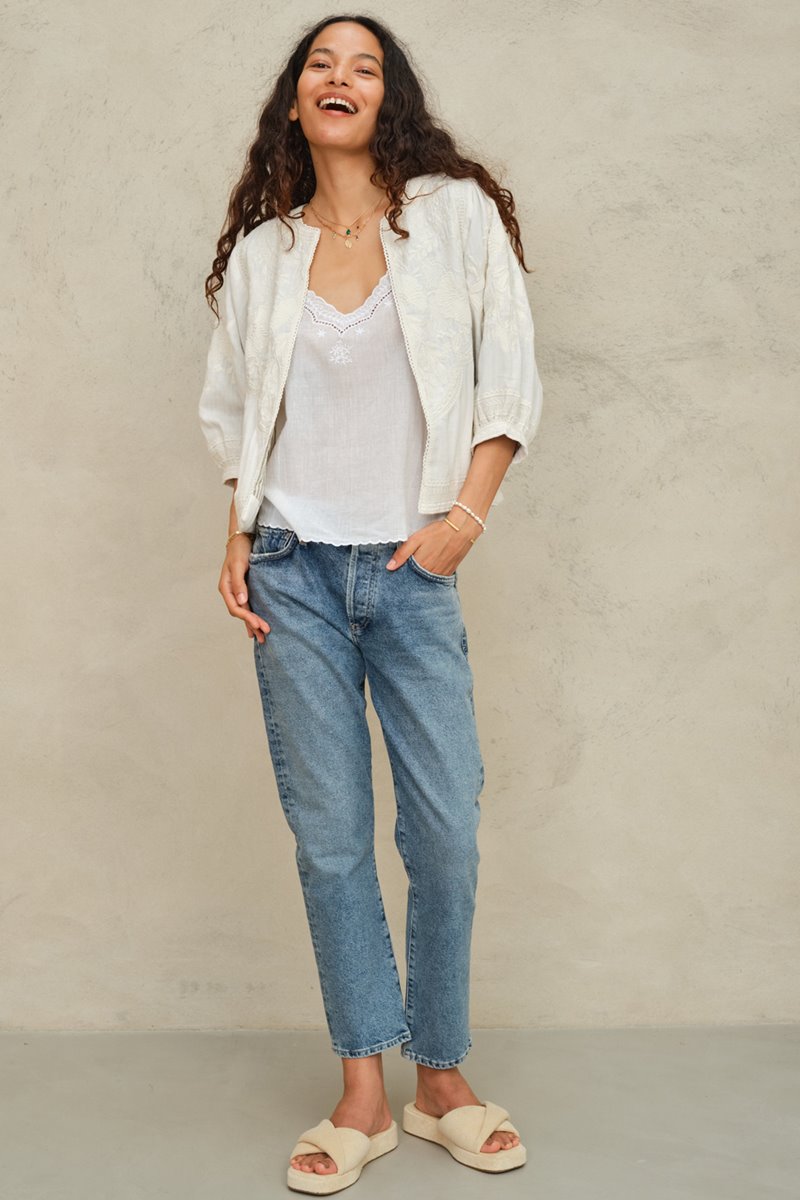 M.A.B.E averi embroidered jacket  detail