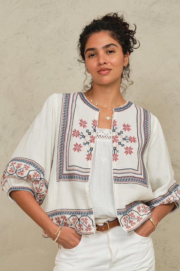 M.A.B.E Calista Embroidered Jacket 