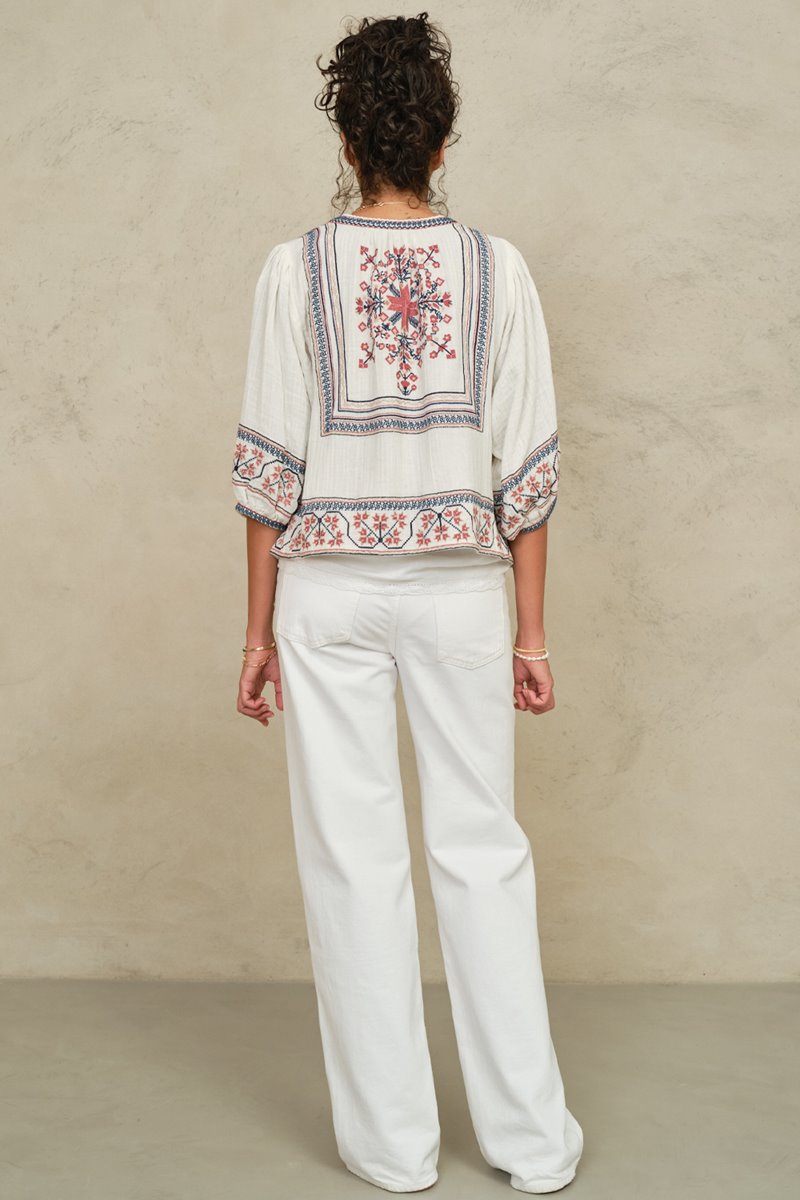 M.A.B.E calista embroidered jacket  detail