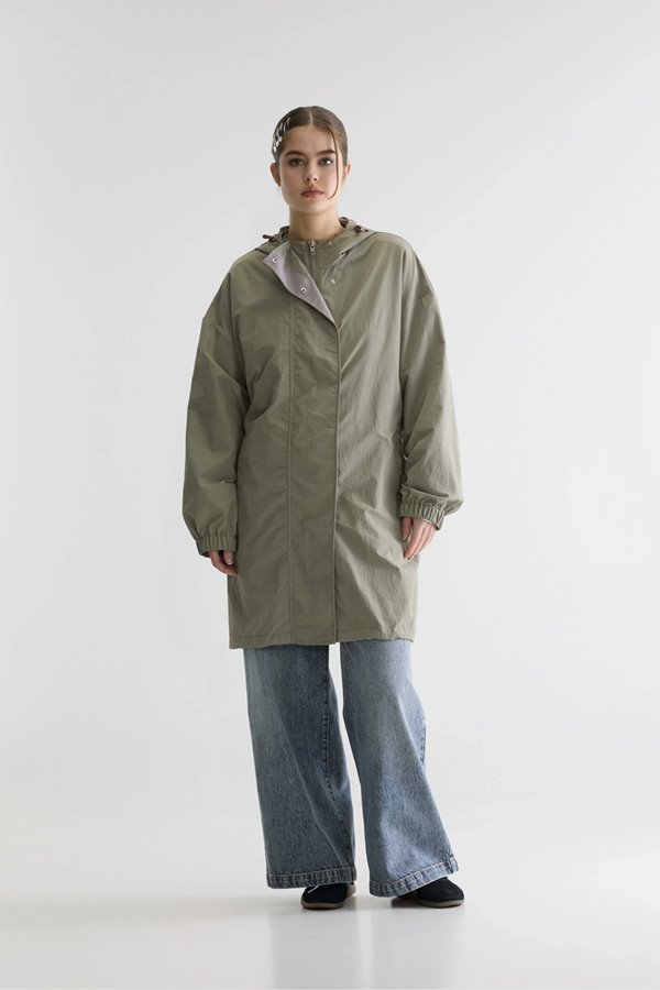 Bellerose Henny Hooded Coat Eucalyptus 