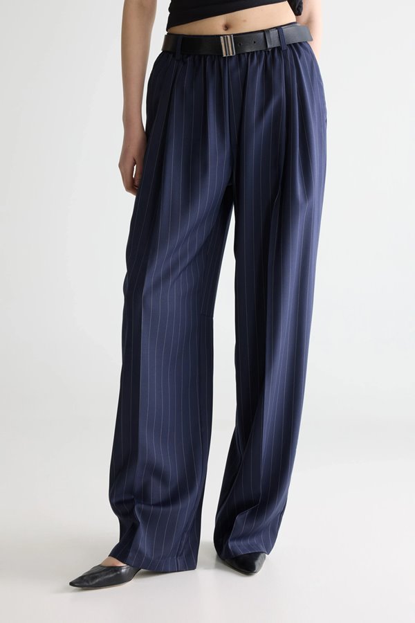 Bellerose Jilo Trouser Indigo Stripe