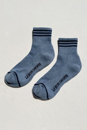 Le Bon Shoppe girlfriend sock indigo