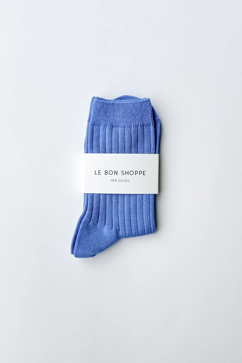 Le Bon Shoppe her sock periwinkle