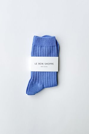 Le Bon Shoppe her sock periwinkle
