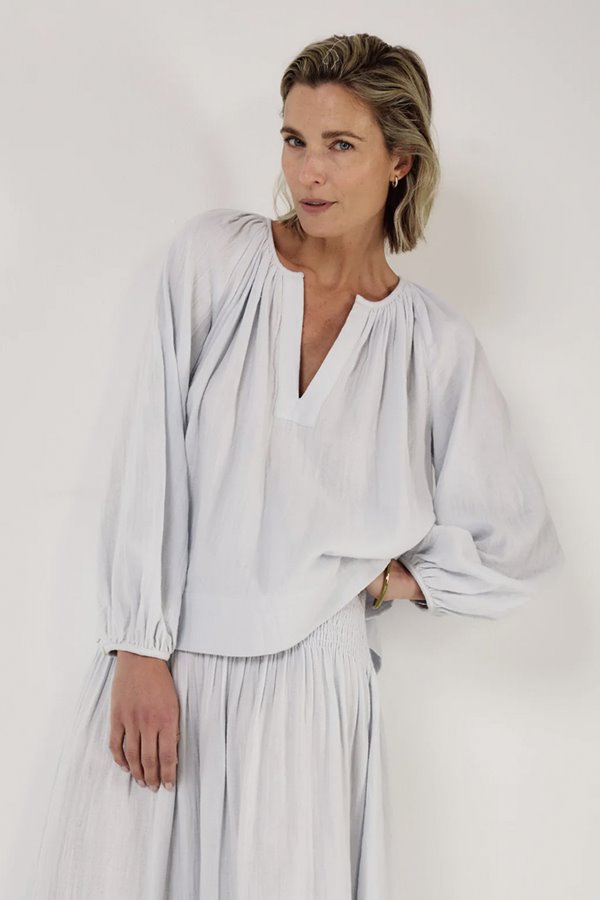 Mondo Corsini Eliza Top Cotton Cloud