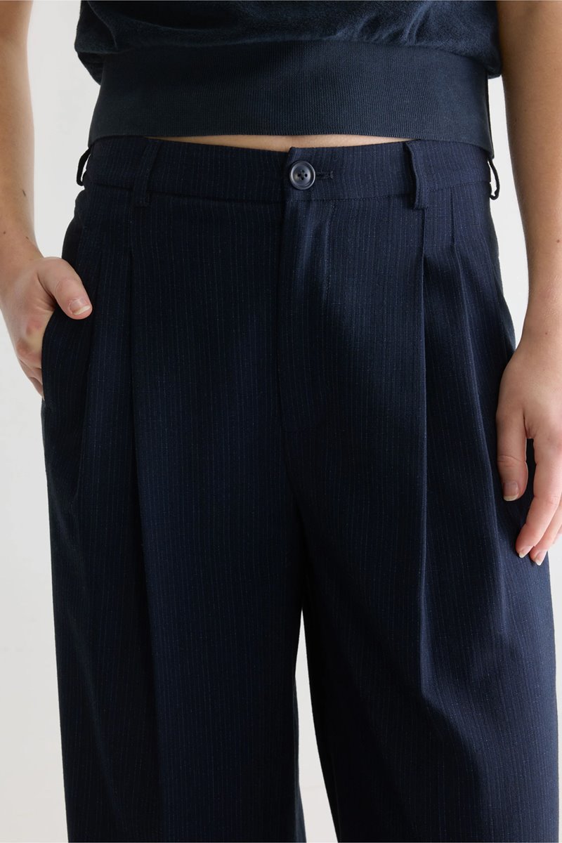 Bellerose volkert trouser pinstripe detail