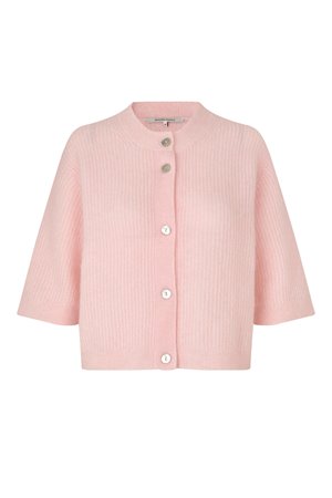 Second Female andrea rib cardigan crystal pink